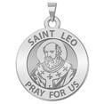 thumbnail image 1 of Saint Leo Religious Medal  - 2/3 Inch Size of Dime, Sterling Silver, 1 of 1