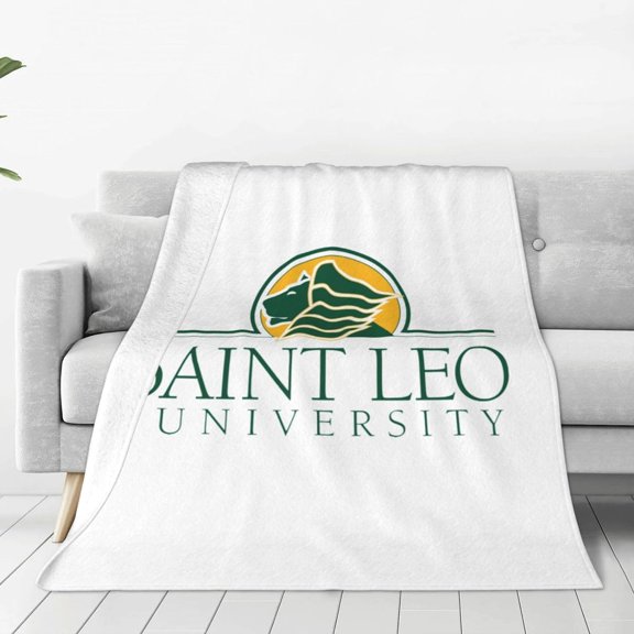 Saint Leo University Logo Blanket Large Luxury Fleece Soft Anti-Static Anti-Pilling Flannel Bed Blanket