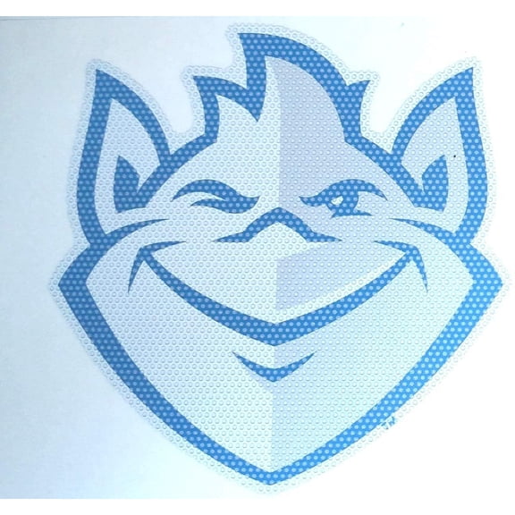 Saint Louis University Billikens 8 Inch Preforated Window Film Decal Sticker, One-Way Vision, Adhesive Backing