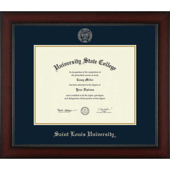 Saint Louis University Diploma Frame, Document Size 11" x 8.5"