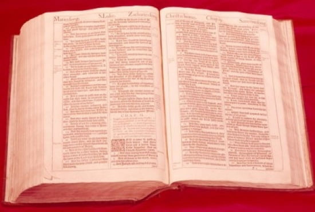 Saint Lukes Birth of Christ from King James Bible USA New York New York City American Bible Society 1611 AD Canvas Art - (24 x 36)