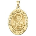 thumbnail image 1 of Saint Magdalena of Nagasaki Religious Medal - Oval  3/4 inch x 1 inch 14K Yellow Gold, 1 of 2