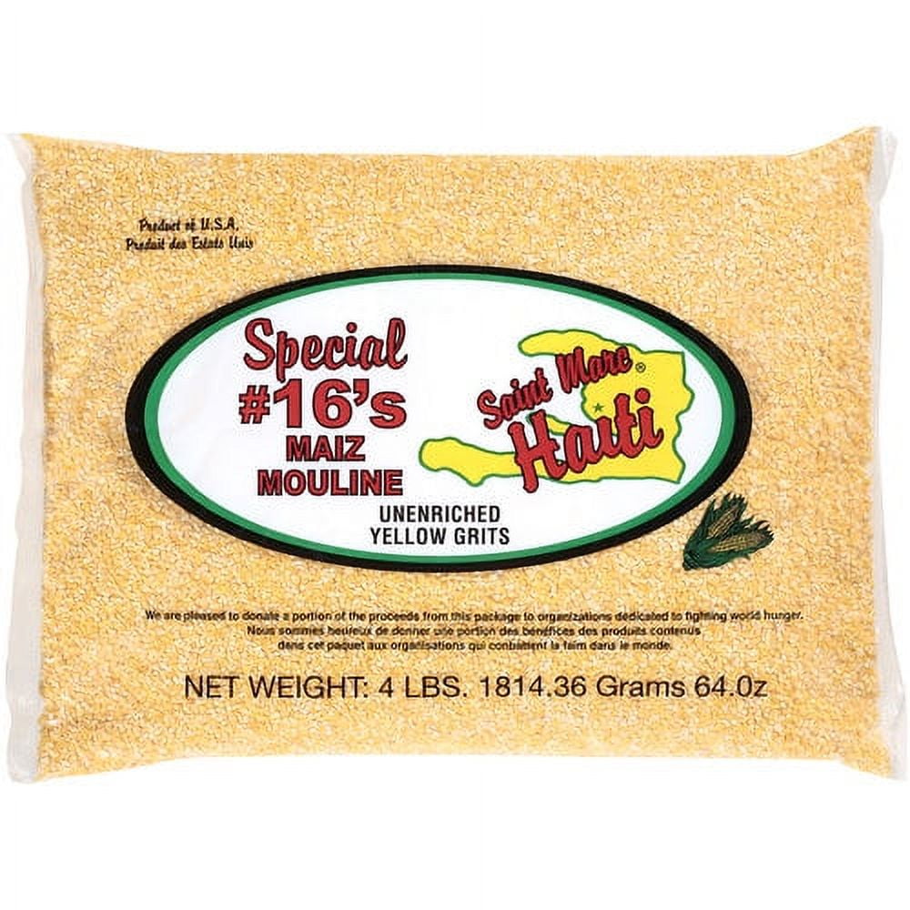 Saint Marc Haiti Unenriched Yellow Grits, 4 lb