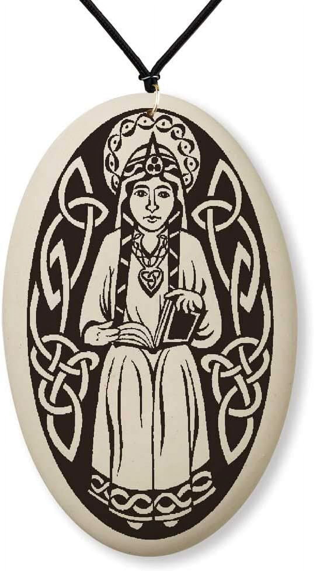 Saint Margaret of Scotl Medal on Braided Cord Patron of widows