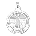 thumbnail image 1 of Saint Margaret the Barefooted Religious Medal  - 3/4 Inch X 3/4 Inch -Sterling Silver, 1 of 1
