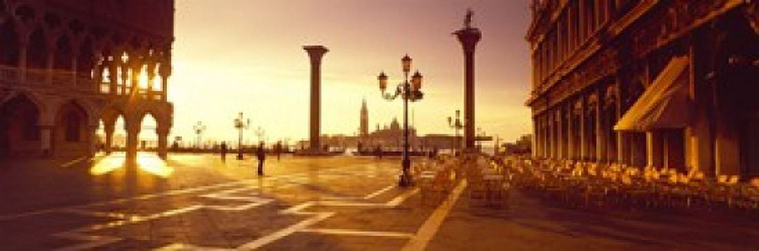 Saint Mark Square Venice Italy Canvas Art - Panoramic Images (18 x 6)