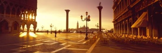 Saint Mark Square Venice Italy Canvas Art - Panoramic Images (36 x 12)