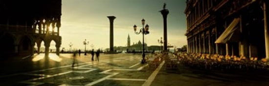 Saint Mark Square Venice Italy Canvas Art - Panoramic Images (36 x 12)