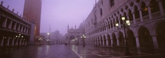 Saint Marks Square Venice Italy Canvas Art - Panoramic Images (36 x 13)