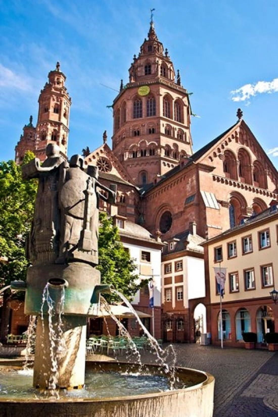 Saint Martins Cathedral Mainz Germany Canvas Art - Miva Stock DanitaDelimont (24 x 36)