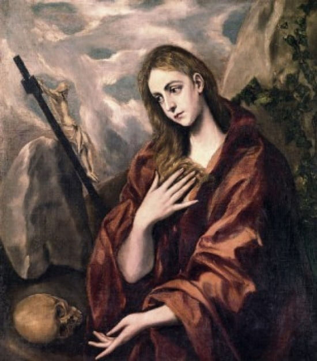 Saint Mary Magdalene El Greco (1541-1614Greek) Canvas Art - El Greco (24 x 36)