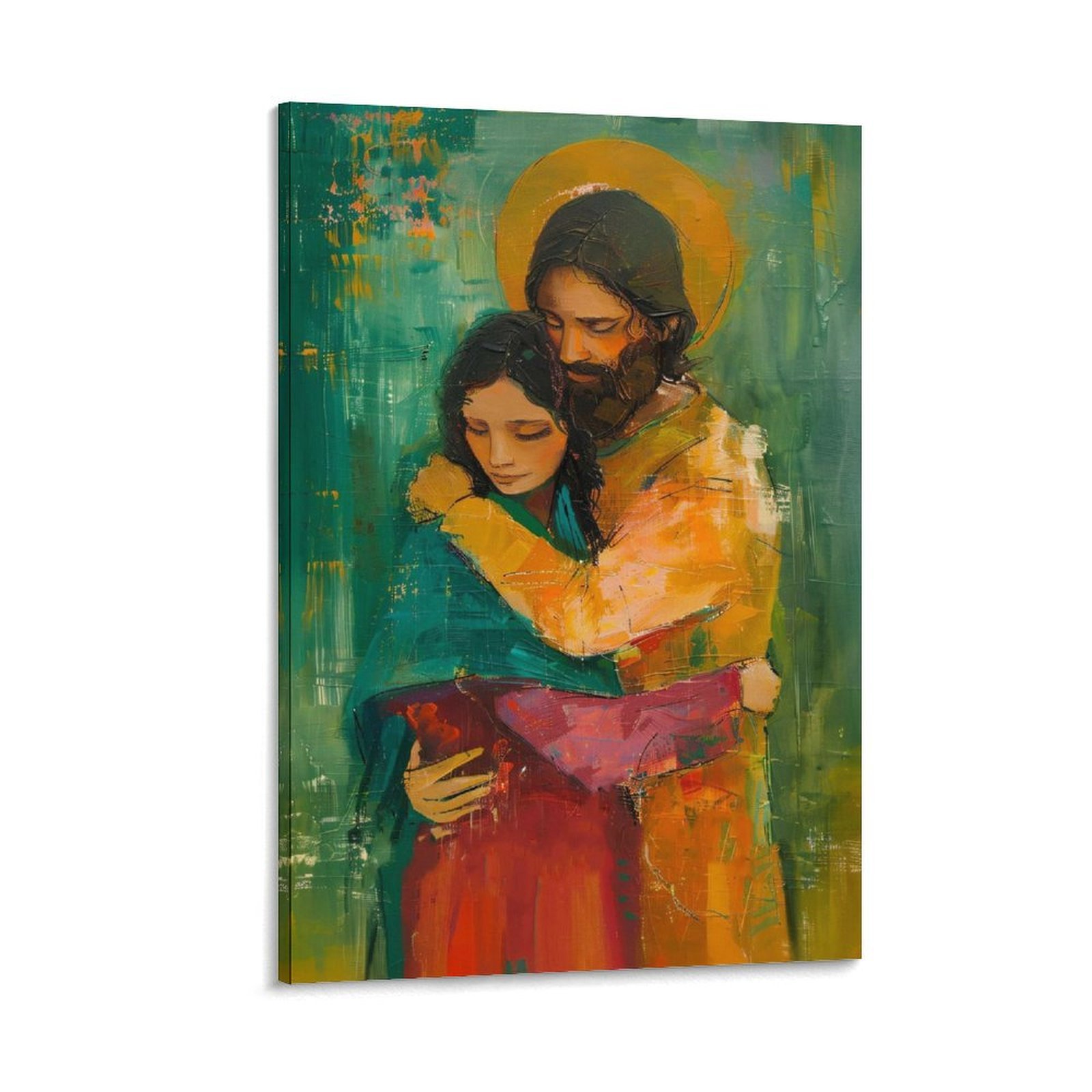 Saint Mary Magdalene And Jesus Canvas Painting Print, Jesus Wall Decor ...