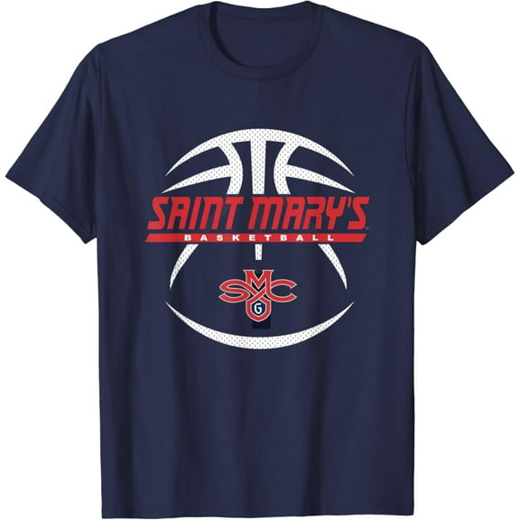 Saint Mary'S Gaels Basketball Rebound Navy T-Shirt