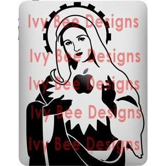 Saint Mary Sacred Heart Decal for Ipad - Fits All Models