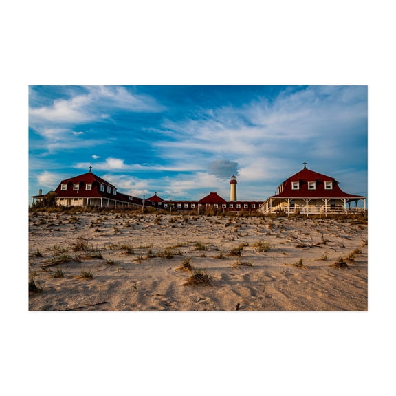 Saint Mary By The Sea - Cape May New Jersey Photography Lighthouse Beach House Coastal Architecture Seaside Beach Summer Unframed Wall Art Print 32 x 48 inches