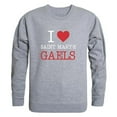 thumbnail image 1 of Saint Marys University Gaels I Love Crewneck Sweatshirt, Heather Grey - Medium, 1 of 1