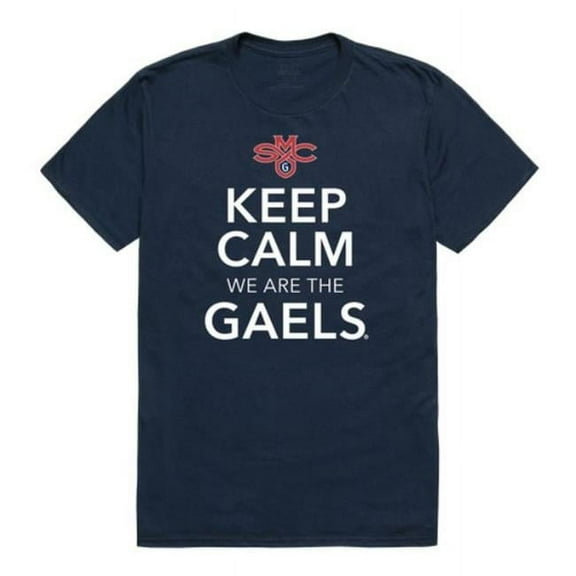 Saint Marys University Gaels Keep Calm T-Shirt, Navy - 2XL