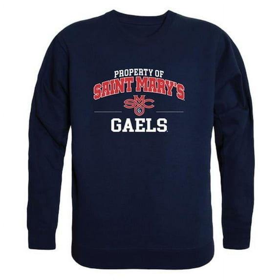 Saint Marys University Gaels Property of Crewneck Sweatshirt, Navy - Small