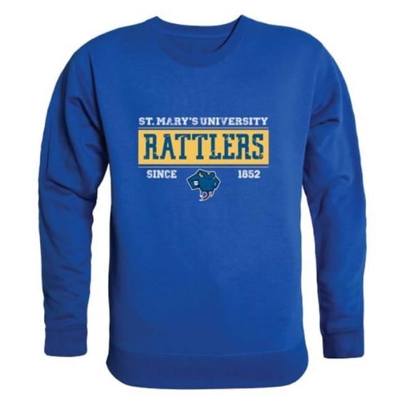 Saint Marys University Rattlers Established Crewneck Sweatshirt, Royal - Large