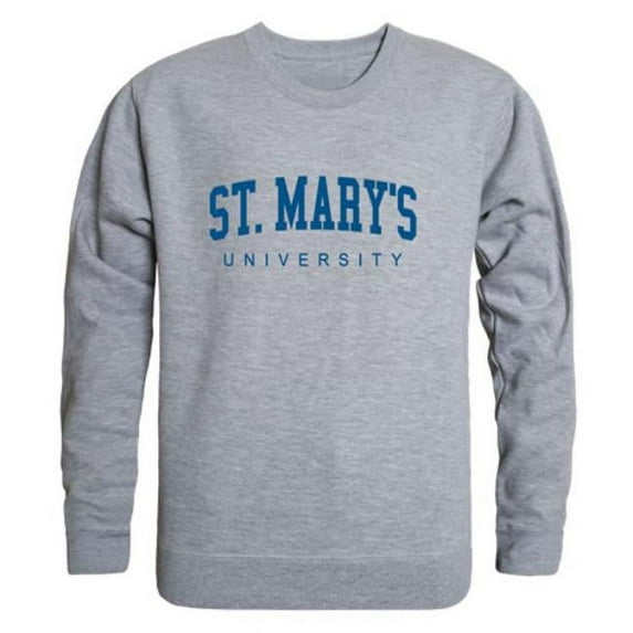 Saint Marys University Rattlers Game Day Crewneck Sweatshirt, Heather Grey - Medium