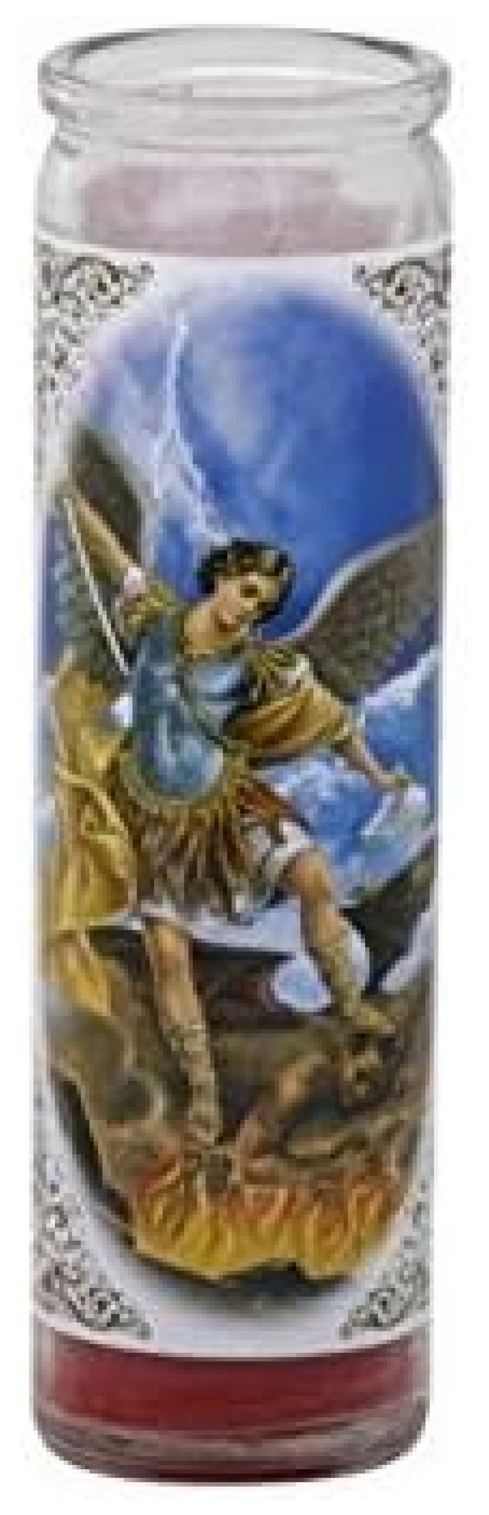 Saint Michael the Archangel Prayer Candle: Arabian Flowers - Shepherd Saint Michael the Archangel Prayer Candle: Arabian Flowers - Shepherd