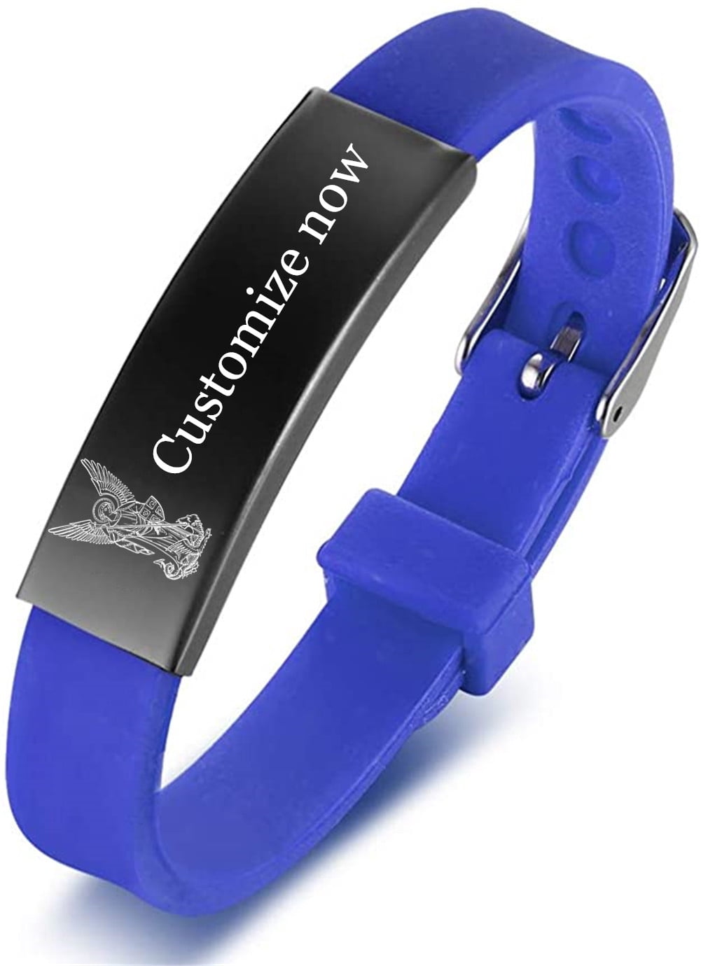 Aroncent St. Michael The Archangel Bracelet - Stainless Steel Essential Oil Diffuser & Protection Jewelry