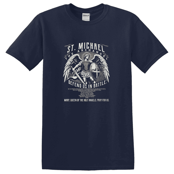 Saint Michael Prayer Christian Graphic T-Shirt