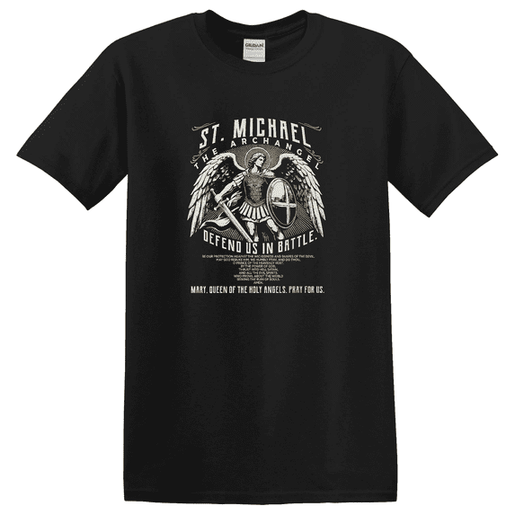Saint Michael Prayer Christian Graphic T-Shirt