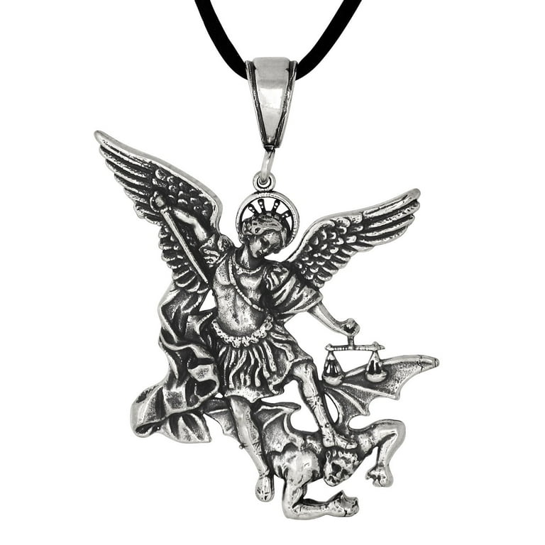 Sterling silver st michael sale the archangel pendant