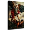 thumbnail image 1 of Saint Michael The Archangel Defeats Satan Poster Canvas Print Wall Art Modern Bedroom Room Aesthetics Decoration, 1 of 8
