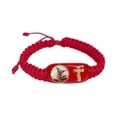 thumbnail image 1 of Saint Michael the Archangel Bracelet | Handmade Adjustable Pulsera | Knotted Rope, Faith, Protection, Spiritual Jewelry, Gift for Him/Her - 2 Pack, 1 of 3