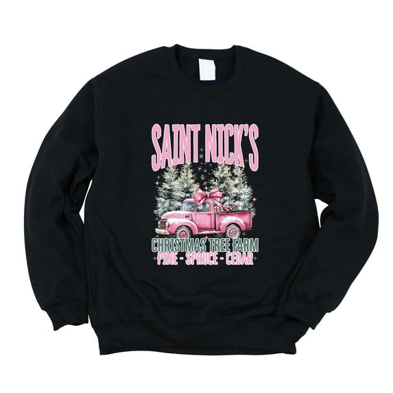 Saint Nick's Farm Truck - Women's Graphic Sweatshirt
