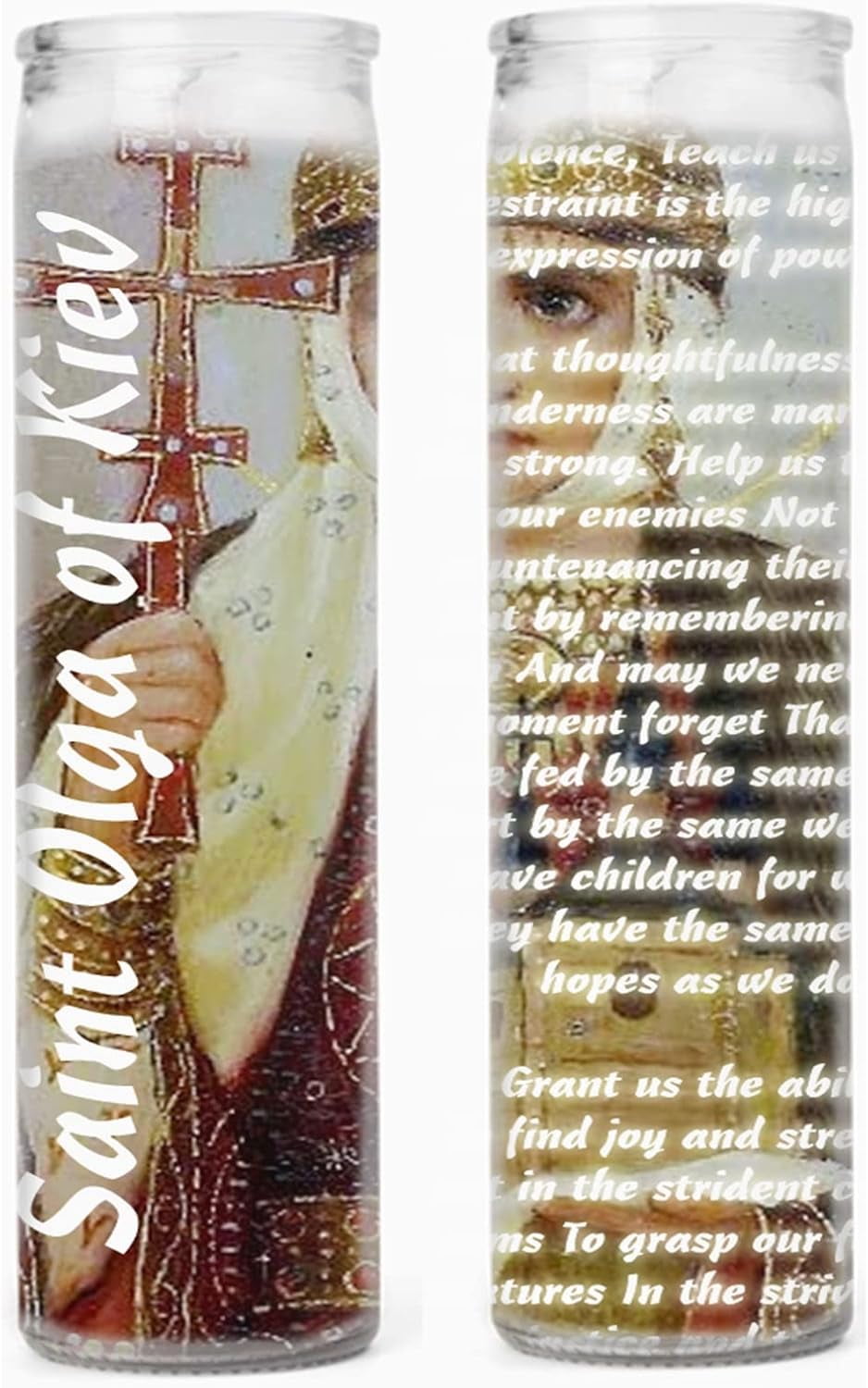 Saint Olga of Kiev Kyiv Patron of Vengeance Candles Medal Prayer Card ...