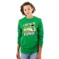 thumbnail image 1 of Saint Paddys Crunch Time Tootsie Owl Long Sleeve TShirt Men Women Brisco Brands L, 1 of 6