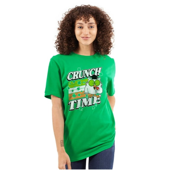 Saint Paddys Crunch Time Tootsie Owl Men's Graphic T Shirt Tees Brisco Brands S