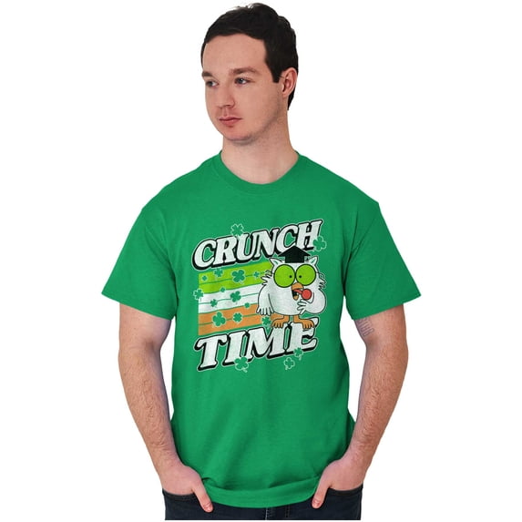 Saint Paddys Crunch Time Tootsie Owl Unisex Plus Size Graphic Tee Brisco Brands 3X