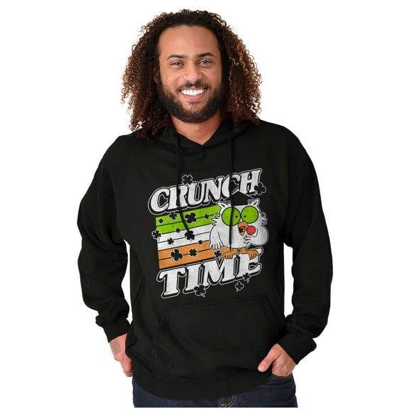 Saint Paddys Crunch Time Tootsie Owl Unisex Plus Fleece Graphic Hoodie Brisco Brands 2X