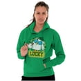 thumbnail image 1 of Saint Paddys Lucky Tootsie Pop Owl Hoodie Sweatshirt Women Men Brisco Brands S, 1 of 6