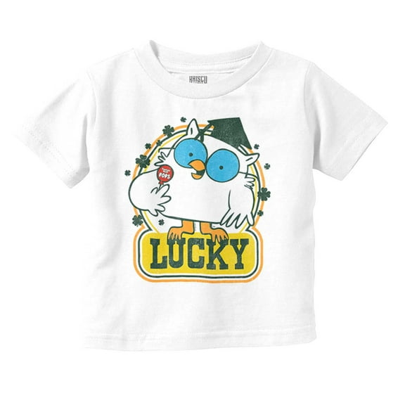 Saint Paddys Lucky Tootsie Pop Owl Toddler Boy Girl T Shirt Infant Toddler Brisco Brands 4T