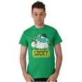 thumbnail image 1 of Saint Paddys Lucky Tootsie Pop Owl Unisex Plus Size Graphic Tee Brisco Brands 3X, 1 of 5