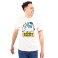 thumbnail image 1 of Saint Paddys Lucky Tootsie Pop Owl Unisex Plus Size Graphic Tee Brisco Brands 5X, 1 of 5