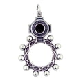 thumbnail image 1 of Saint Padre Pio Rosary Ring | Features Cloth Piece from The Saint, 1 of 3