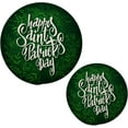 thumbnail image 1 of Saint Patrick Clover Green Shamrock Table Trivets for Hot Dishes Round Trivet Mat 2PCS Kitchen Potholders Heat Resistant Pot Holder for Bowl Teapot Home Decor Gifts, 1 of 7