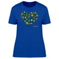 thumbnail image 1 of Saint Patrick Heart Doodles T-Shirt Women -Image by Shutterstock, Female x-Large, 1 of 2