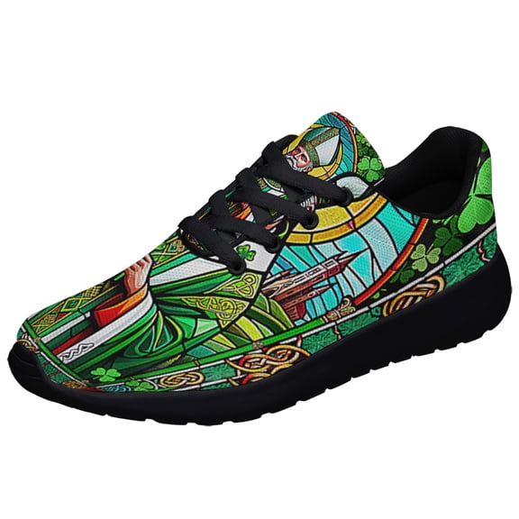Saint Patrick Irish Shoes Sneakers Black Size 7