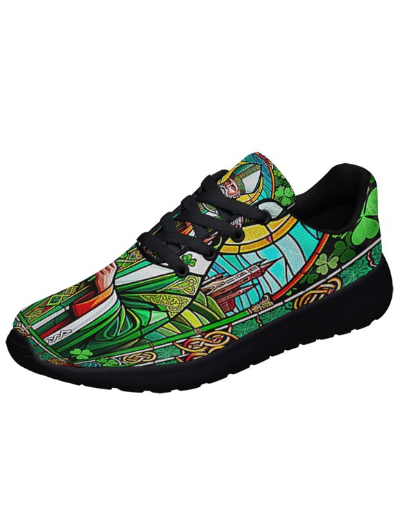 Saint Patrick Irish Shoes Sneakers Black Size 8