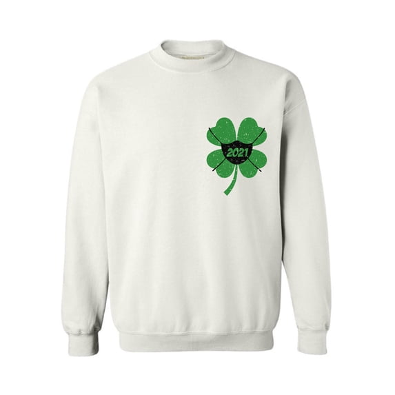 Saint Patrick's Day 2021 Sweater Lucky Irish Humorous Toilet Paper Graphic Pattys Day Men Women Sweatshirt