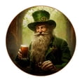 thumbnail image 1 of Saint Patrick's Day 6pcs Microfiber Leather Round Car Coasters, 11x11 cm/4.3x4.3 in, Cup Holder Mats for Car, Set of 6 Absorbent Drink Coasters, 1 of 6