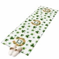 thumbnail image 1 of Saint Patrick's Day Area Rugs Collection 2'x6', Horseshoe Green Botanical Clovers Leaf Non Slip Indoor Rectangle Throw Runner Rug Floor Mat Carpet for Living Room Dining Table Bedroom Nursery, 1 of 9