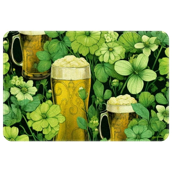 Saint Patrick's Day Area Rugs: Polyester Non-Slip Kitchen Mat Office Rug - Machine Washable